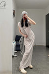 BORIS BIDJAN SABERIコットンノースリーブマキシドレスWDRESS4 F035